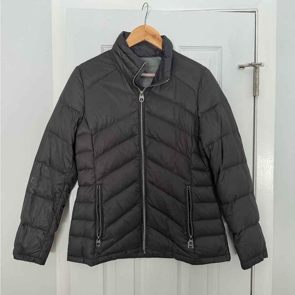 Grey Calvin Klein Down Puffer Jacket
